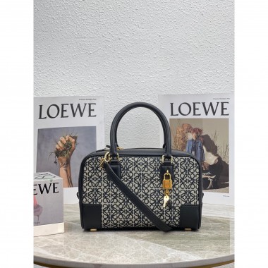 Loewe Amazona 23 in Embroidery and Calfskin 