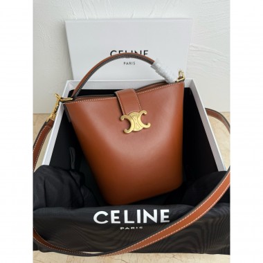 Louis Small Bucket Louise in Smooth Calfskin-Tan