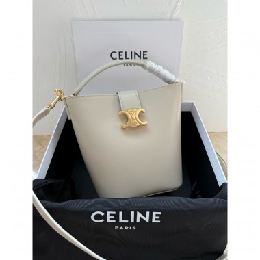 Louis Small Bucket Louise in Smooth Calfskin-Rice