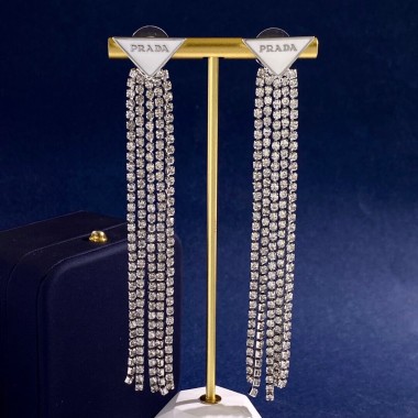 Orecchini con zirconi Crystal Logo