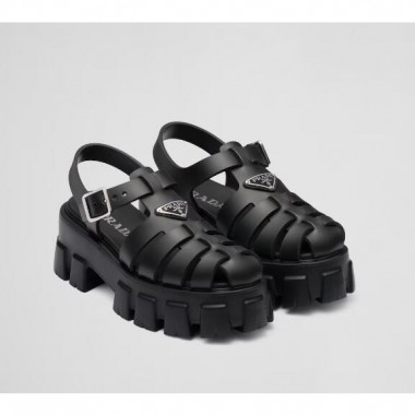 Prada Rubber Monolith Sandals,  Size 35-41