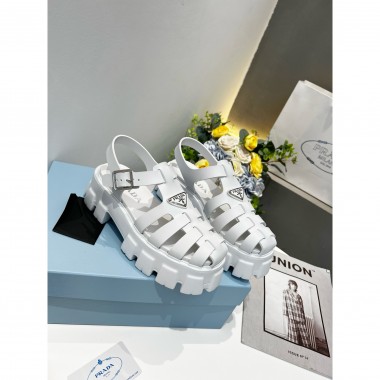 Prada Rubber Monolith Sandals,  Size 35-41
