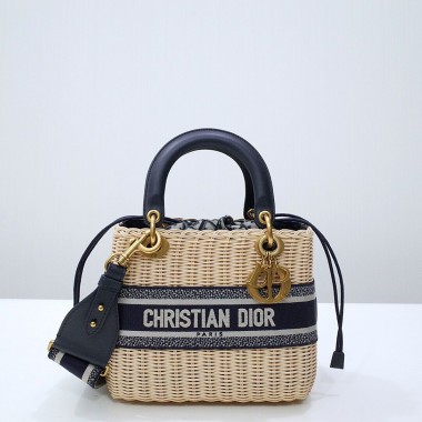  Medium Lady Dior Bag in Wicker  