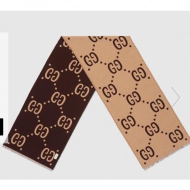 Gucci GG Wool and Cashmere Scarf