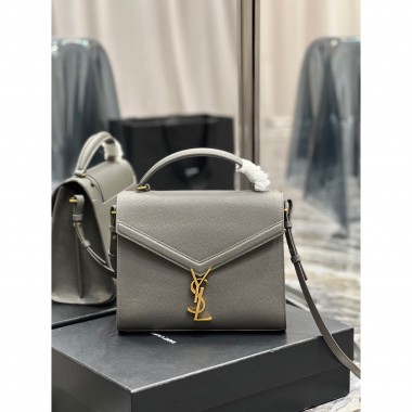 YSL Cassandra Top Handle Medium Bag in Grained leather  