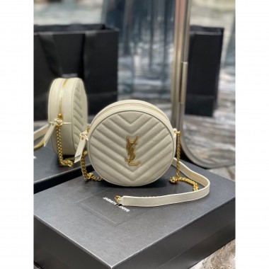 YSL Yves Saint Laurent Vinyle Round Camera 