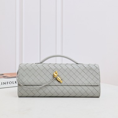 Bottega Veneta Andiamo Clutch-Sterling