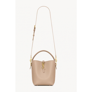 Saint Laurent LE 37 small in Shiny leather-Deep Beige