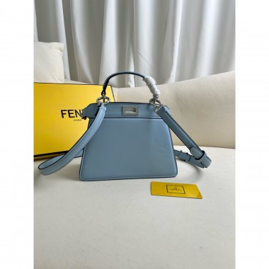 Fendi Peekaboo ISeeU Petite-Light blue