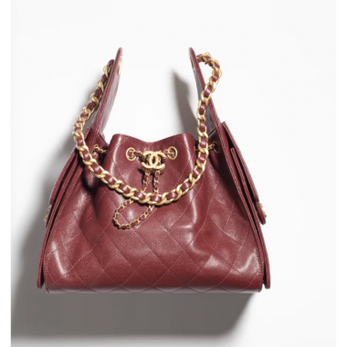Chanel 25 Small handbag -Burgundy Caviar leather 