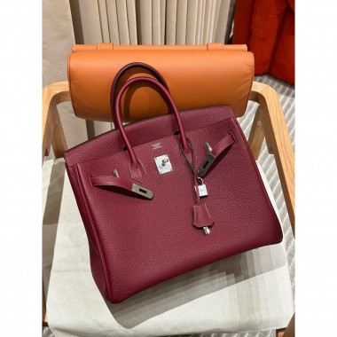 Hermes Birkin35 in Togo Leather -Bordeaux