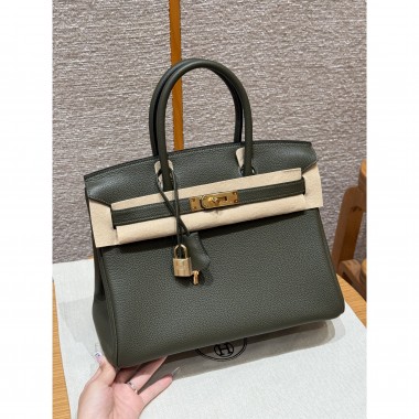 Hermes Birkin35 in Togo Leather -Olive green