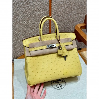 Pre-ordered Birkin 25 / 30  in Ostrich Leather- Lime