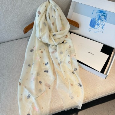 Chanel Light-Weight Cashmere Scarf