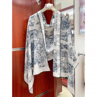 Diort Large Silk Scarf 