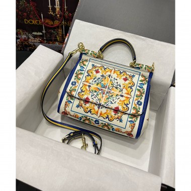 Dolce Gabbana Sicily Leather Bag