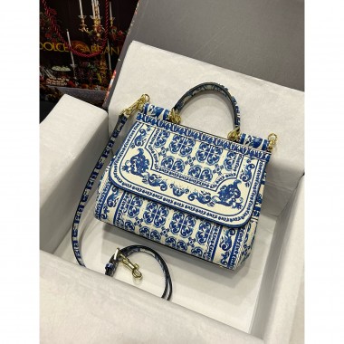 Dolce Gabbana Sicily Leather Bag