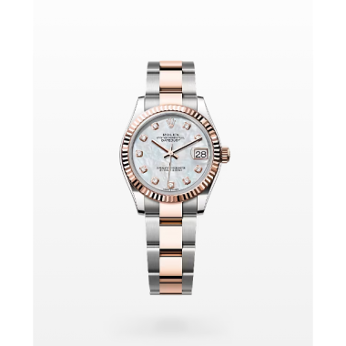 Rolex Datejust 28mm, 31mm, Oystersteel , Diamonds , 18K rose gold