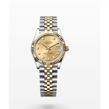 Rolex Datejust 28mm, 31mm, Oystersteel, Diamonds, 18k Yellow gold