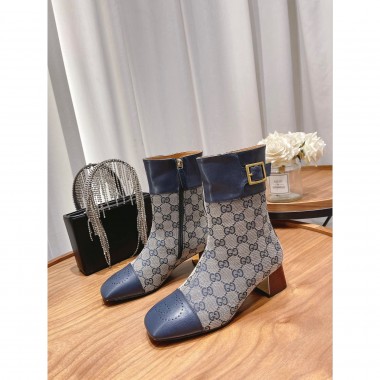 Stivali in gg fabric e Pelle,  35-41