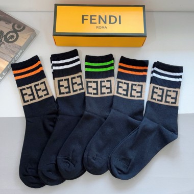 Fendi socks ( 5 pairs)