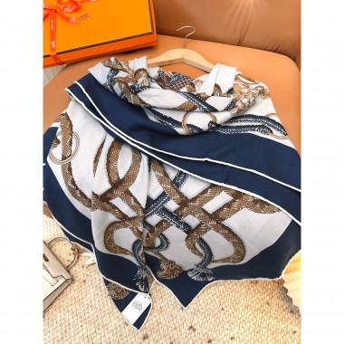 Hermes Silk and cashmere Shawl