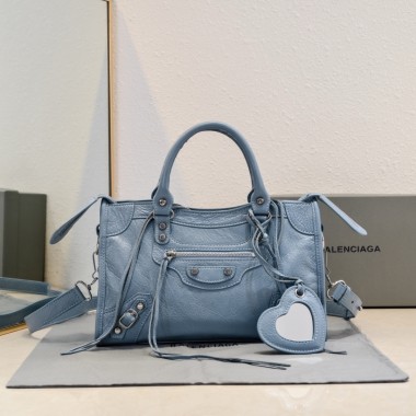 Borsa Le City da donna Balenciaga piccola-Light Blue