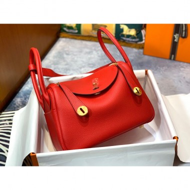 1:1 Borsa Hermes Lindy mini in pelle togo 