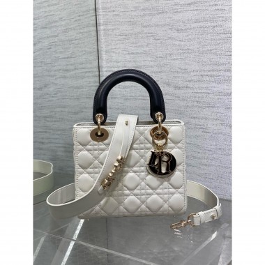 Two-tone Small Lady dior My ABCDior Bag