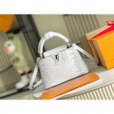 Crocodile leather -Borsa Capucines Mini
