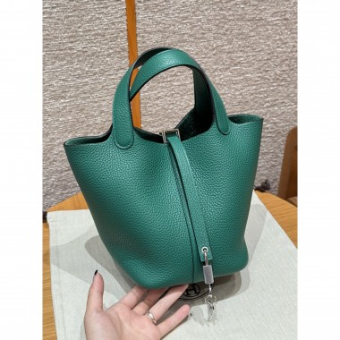 Borsa Hermes Picotin Lock 18/22-Vert Vertigo