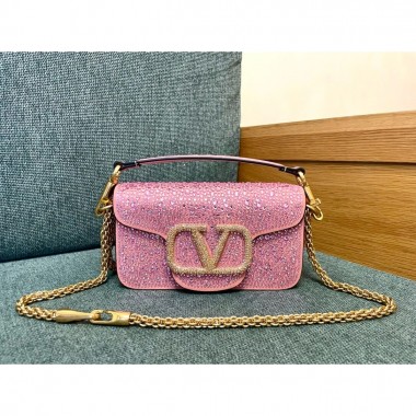 Valentino Locò small shoulder bag with rhinestone 