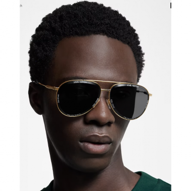 Z2625U  LV Super Vision Metal Pilot Sunglasses