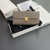 Celine Triomphe Portafoglio lungo-Taupe