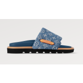 LV Pool Pillow Flat Comfort Mule, Size 35-45