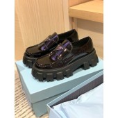 Mocassini Monolith a punta in pelle spazzolata