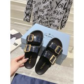 Prada  Leather strap slides,  Size 35-45