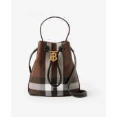 Burberry Mini TB Bucket Bag -Dark Birch Brown