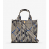 Burberry Mini Check Knitted Tote -Lichen