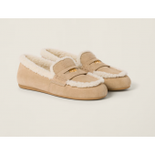 Miu Miu Shirling and suede Loafer, Size 35-41