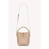 Saint Laurent LE 37 small in Shiny leather-Deep Beige