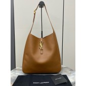 Saint Laurent LE 5 À 7 Supple Large in grained leather -Caramel
