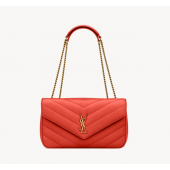 Saint Laurent Loulou Medium in matelasse lambskin- CELOSIA