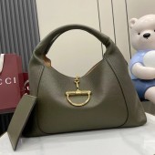 Gucci Gucci Softbit Maxi shoulder bag- Forest Green 