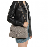 Borsa a spalla GG Marmont misura media