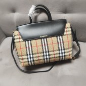 Burberry Check and leather Bag 