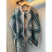 Burberry Check Wool Cape 