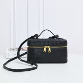 Black Intrecciato leather Bang Bang Vanity Case 
