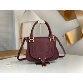 Mini borsa Chloe Marcie-Bordeaux