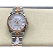 Rolex Datejust 28mm, 31mm, Oystersteel , Diamonds, 18K rose gold